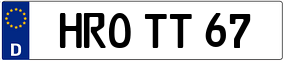Trailer License Plate